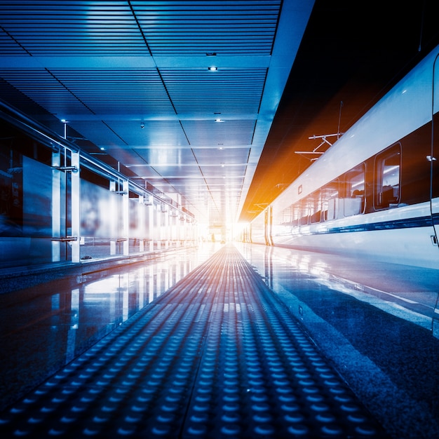 Empty Railroad Platform