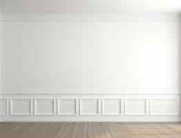 Free photo empty room background with white walls