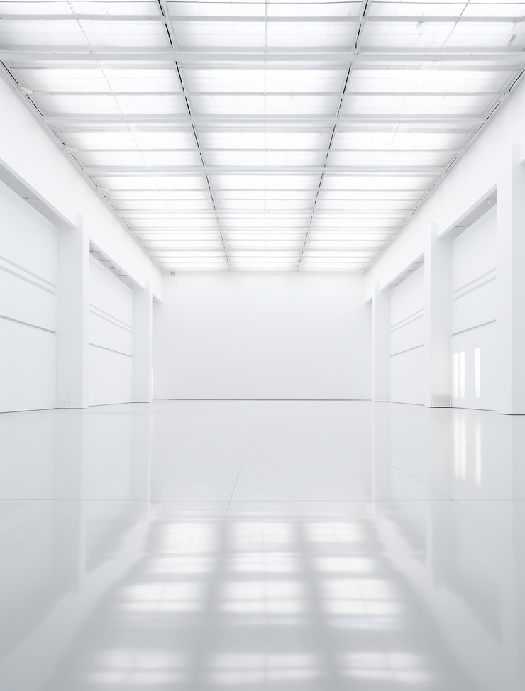 Free Photo empty room background with white walls