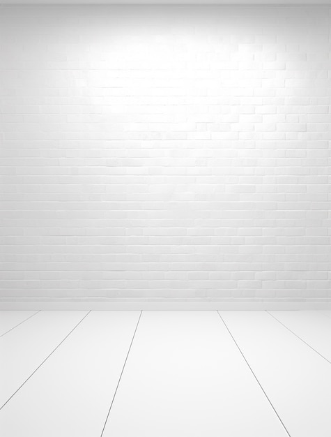 Empty room background with white walls