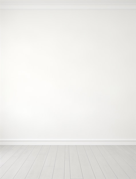 Пустый фон комнаты с белыми стенами