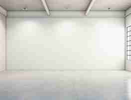 Free photo empty room background with white walls