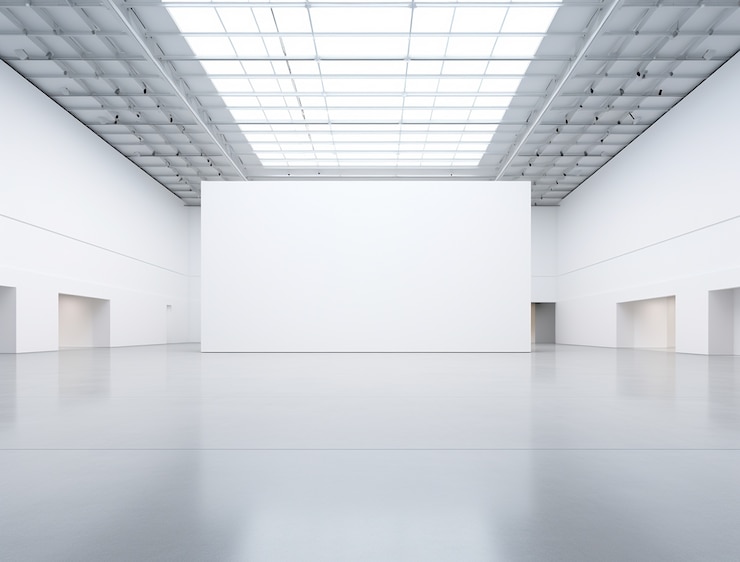 Free Photo empty room background with white walls