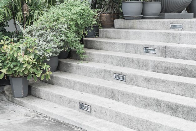 empty stone stairway