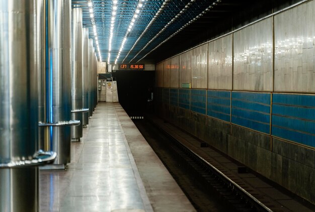 Empty subway station