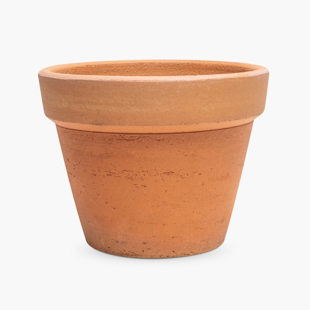 空のテラコッタ粘土植木鉢