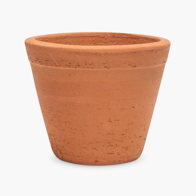 Free photo empty terracotta clay plant pot