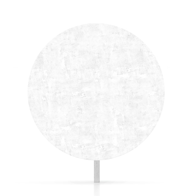 empty white road sign