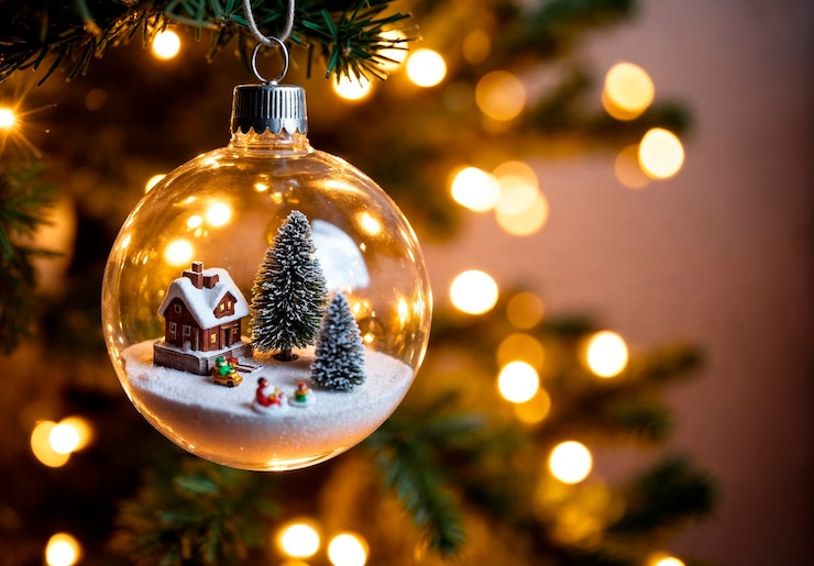 Free Photo enchanted christmas  decoration for tree
