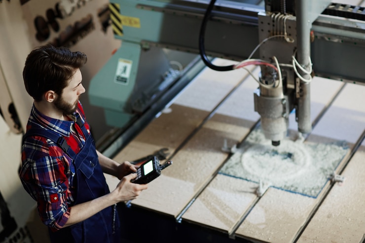 Free Photo engineer at factory