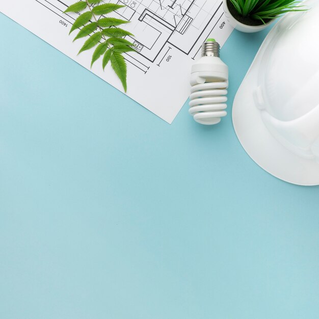 engineer plan for ecology with copy-space