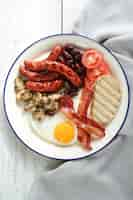 Free photo english breakfast