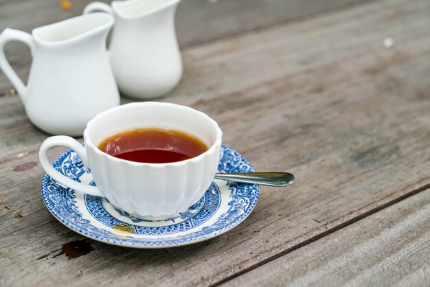 english tea on the table