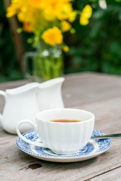 english tea on the table