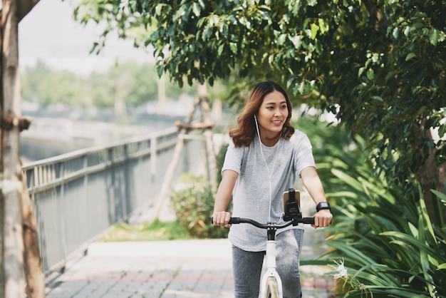 Enjoying cycling