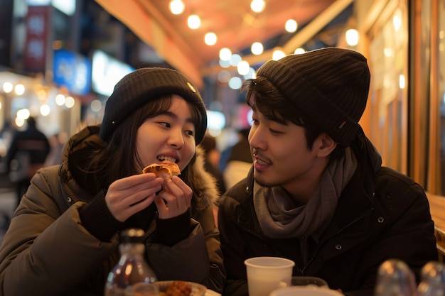 Free Photo | Enjoying street food fest