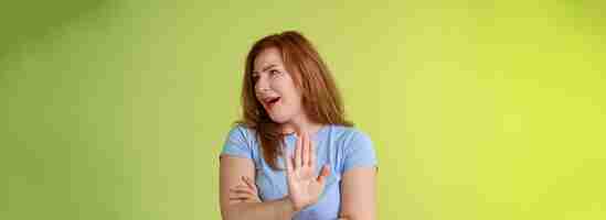 Free photo enough wasting my time ignorant uninterested redhead mature woman turn away displeased reluctant
