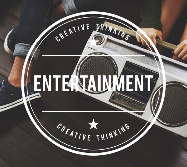 Entertainment Vintage Vector Graphic Concept