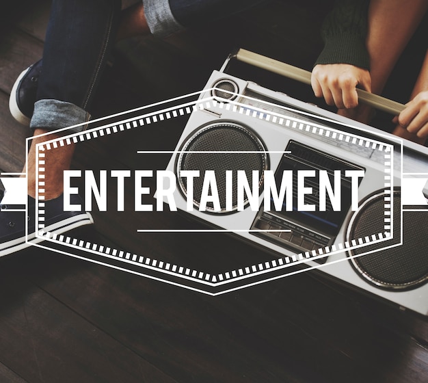 Entertainment Vintage Vector Graphic Concept