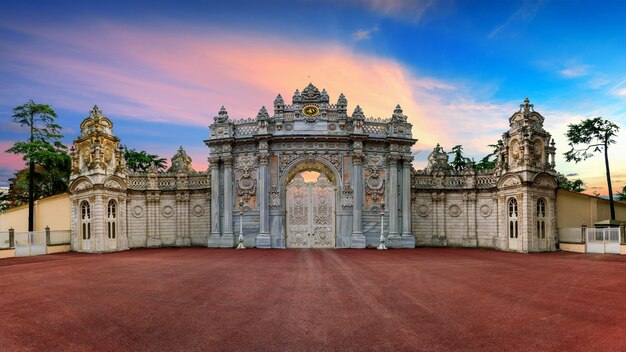 Entrance gate at sunset in Istanbul, Turkey.