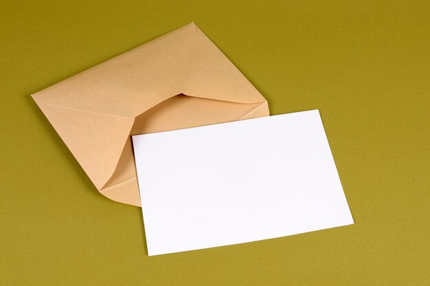 Envelope with blank letter