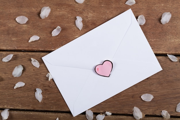 Free photo envelope with heart sticker