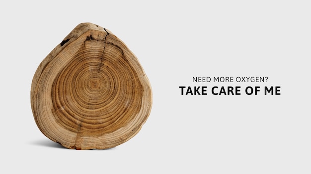 Free photo environment awareness template reforestation campaign