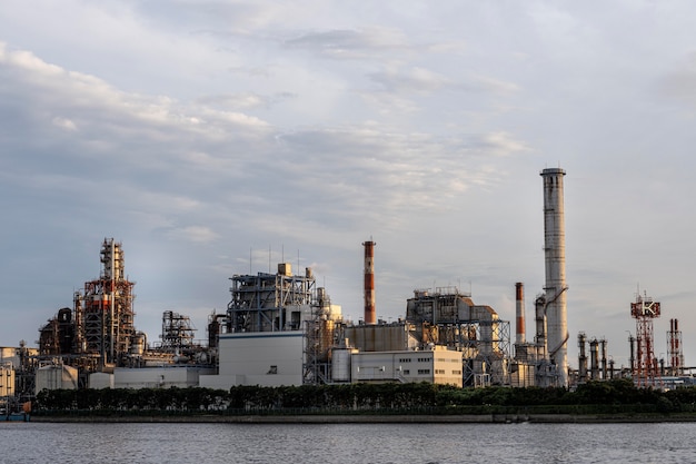 Environmental pollution and industry exterior