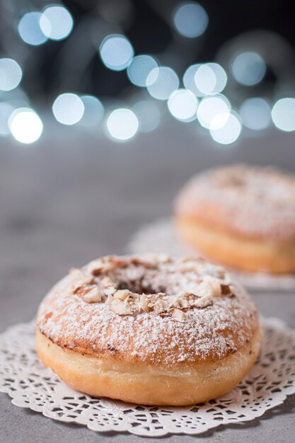 Epiphany day delicious foods with bokeh effect close up