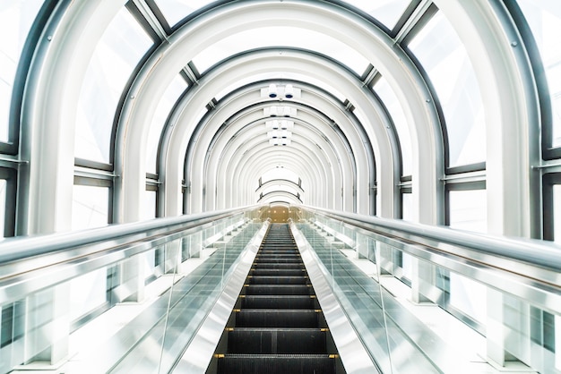 Escalator at The Floating Garden Observatory building