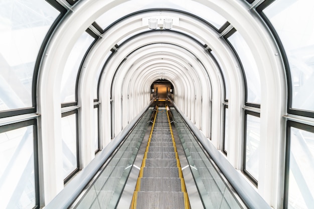 Escalator at The Floating Garden Observatory building