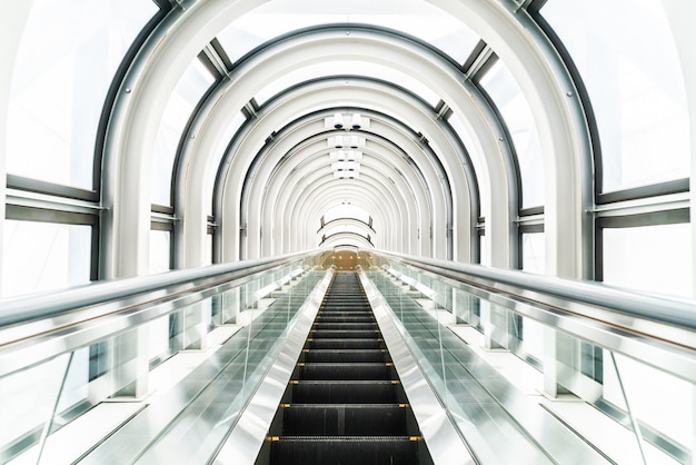 Escalator at The Floating Garden Observatory building