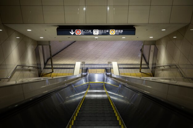 Escalator of the subway