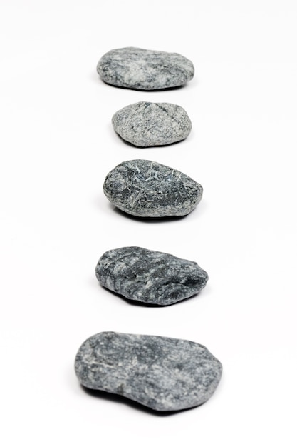 Et of sea flat gray stones