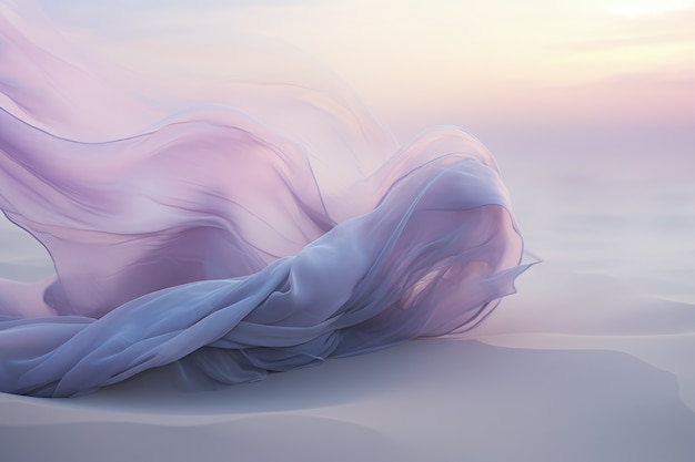 Free photo ethereal environment with cloth