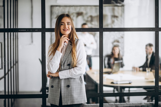 Free photo executive business woman in an office