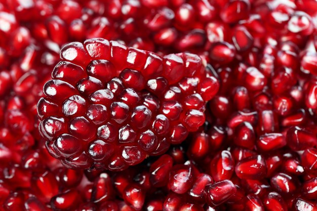 Exotic and delicious pomegranate on white background