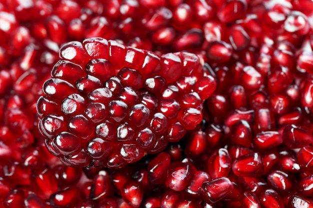 Exotic and delicious pomegranate on white background