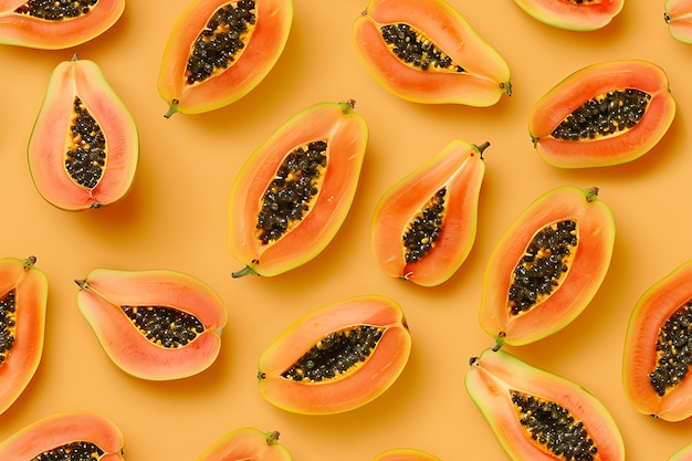 Free photo exotic fruits pattern