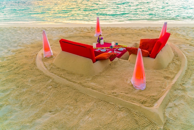 エキゾチックな砂浜ロマンチックな海岸リゾート