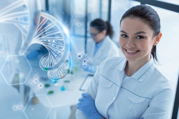 Free photo experiment for biotechnology with chemistry science