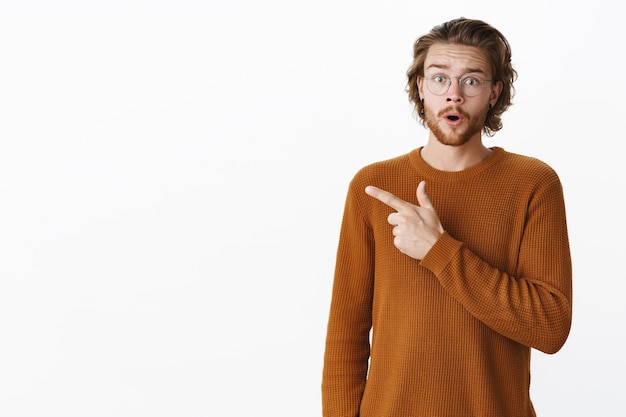 Expressive redhead bearded man