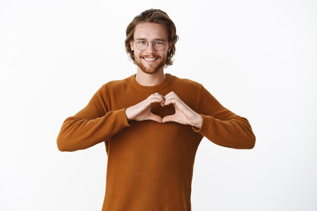 Expressive redhead bearded man