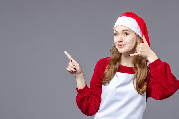 Expressive young cook posing for winter holidays