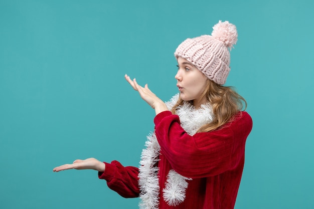 Free photo expressive young female posing