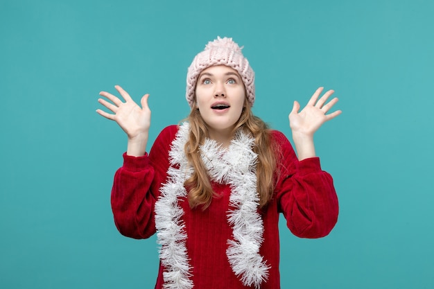 Free photo expressive young female posing