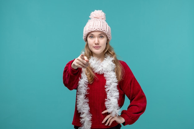 Free photo expressive young female posing