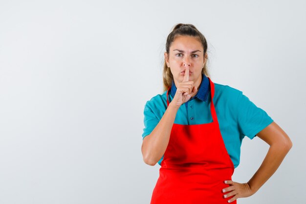 Expressive young girl posing in the studio