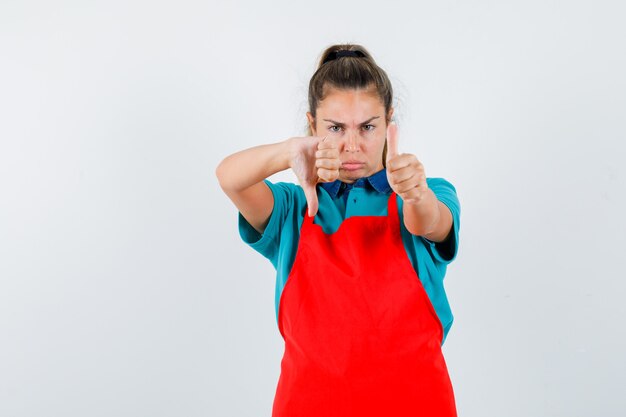 Expressive young girl posing in the studio