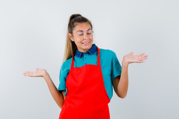 Expressive young girl posing in the studio